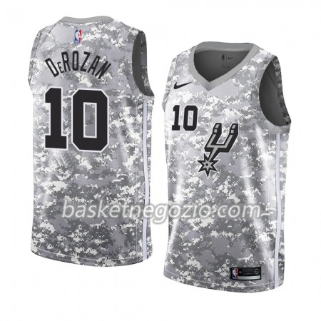 Canotte Uomo San Antonio Spurs DeMar DeRozan 10 2018-19 Nike Grigio Swingman